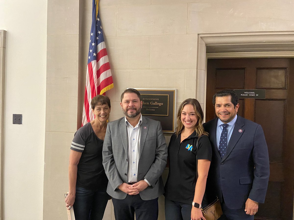 Prof_Blake's tweet photo. .Met @RubenGallego and @RepJimmyGomez  this AM. Keep up the fight for women’s rights, Congressmen! Thank you for your dedication &amp; service. https://t.co/X58mdJkbZt