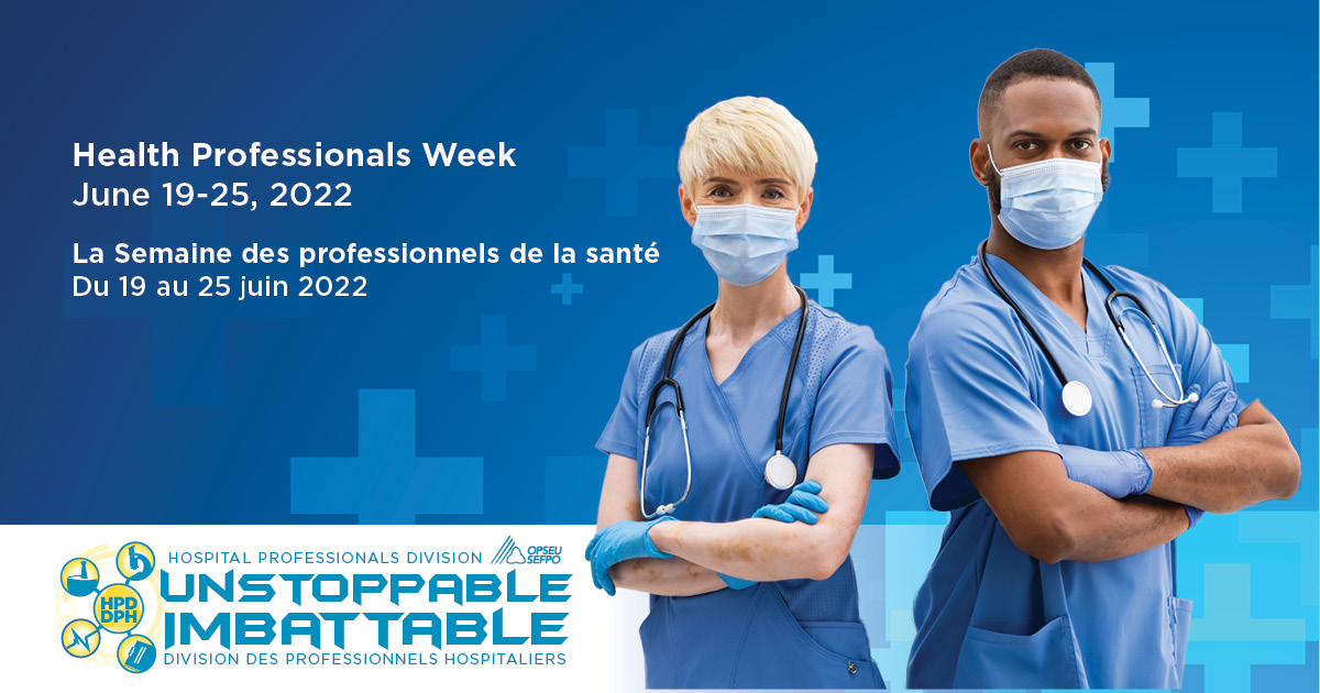 OPSEU's tweet photo. We must continue to increase awareness of the vast and critical roles you all undertake throughout the entire arc of patient care. Feel free to use these social media shareables: https://t.co/o4pnhv9L4D https://t.co/sh9ZiSxLn4