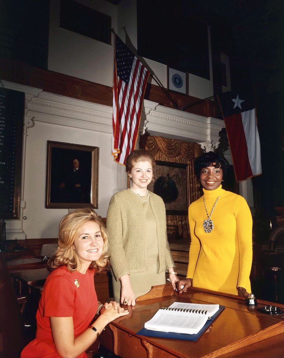 This is Sarah Weddington, Kay Bailey Hutchison, and I in the Texas House in 1973. That same year, at 26 years old, Sarah went before the Supreme Court and successfully argued Roe v. Wade.