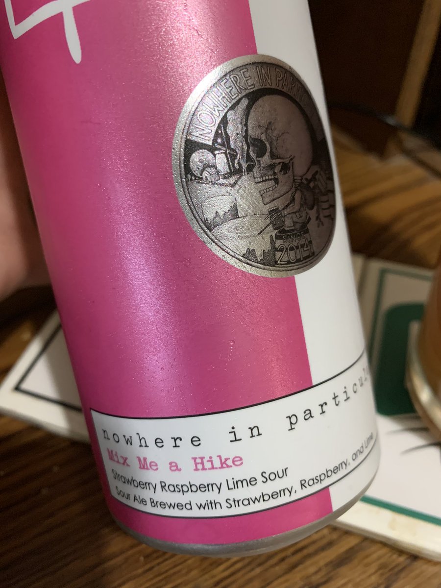 RealBMaxwell's tweet photo. Time for #nowhereinparticular Mix Me a Hike Strawberry Raspberry Lime Sour Ale ๐๐ป๐ #drinklocal #ohiocraftbeer #CraftBeer #drinkupcolumbus @zappafaye @lhtetrick @emmafrost80 @BigChiefSpyBoy @JonMontag @MakDPostmodern @bertrand_boily @banksiemagic @Just4BeerLovers @mtravis63 https://t.co/9d610oAwG4