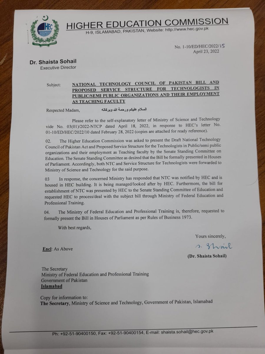 PakistanEngine2's tweet image. Mr Prime Minister @CMShehbaz
@PakPMO , @MaryamNSharif
@RTanveerPMLN , @SenatorRZuberi 
@MolaBuxChandio3 , @SenatorMushtaq
نیشنل ٹیکنالوجی کونسل بل اور سروس اسٹرکچر تیار ہے آپ سے درخواست اسے قومی اسمبلی میں پیش کیا جائے 
Details in link
m.facebook.com/story.php?stor…