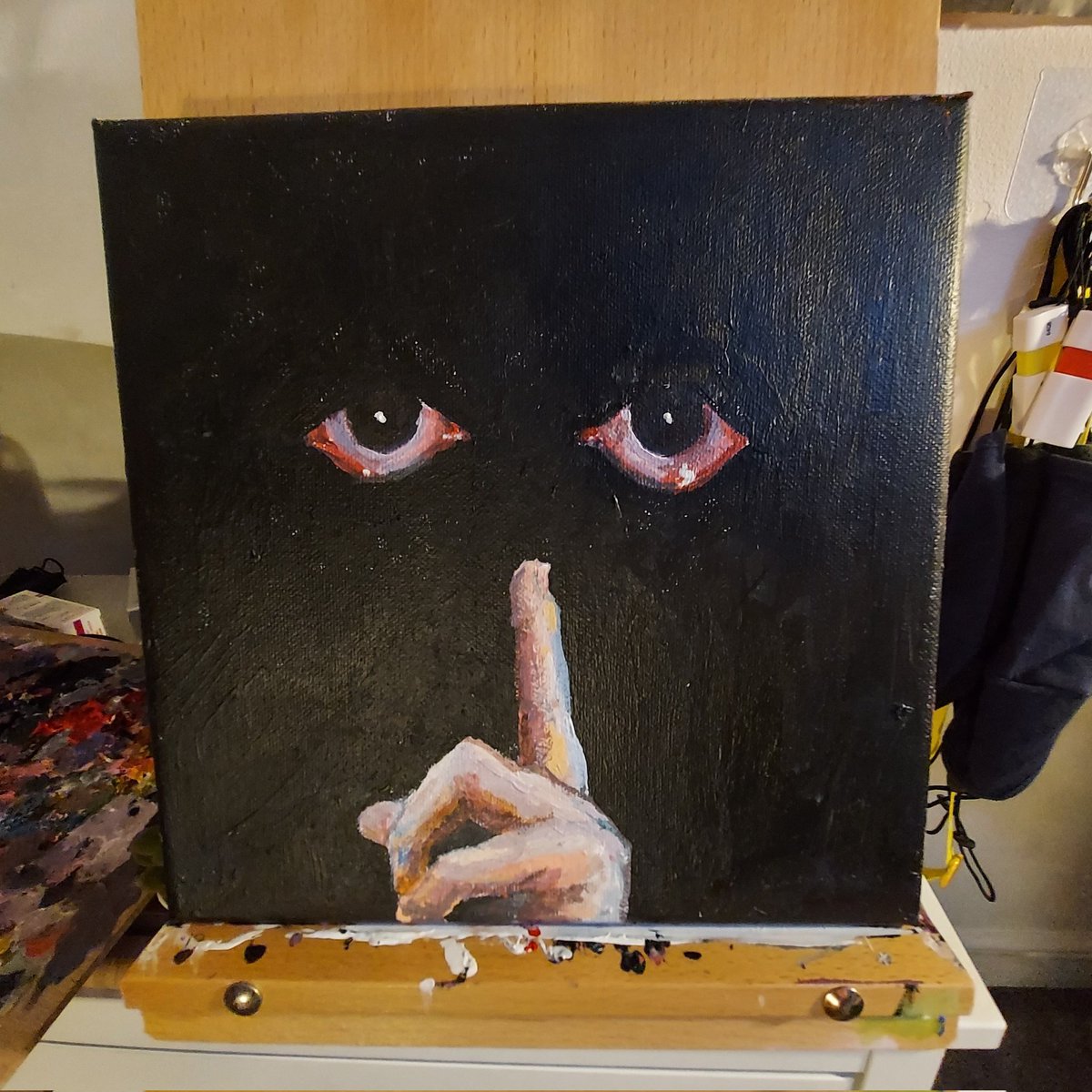 andre on Twitter "RT louceph Keep Your Eyes Peeled, acrylic on 10" x