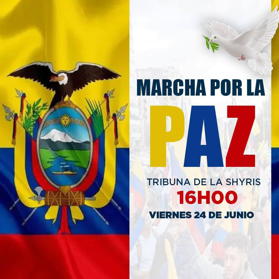 JzamChicaiza's tweet photo. Los quiteños bien parados nos vemos hoy en la marcha por la paz.

#EcuadorQuierePaz
#ParoNacionalEc2022 https://t.co/Jfaw2VGlhd