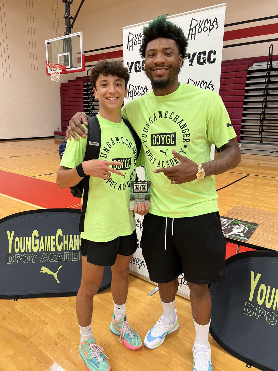 smart_MS3's tweet photo. Also a huge congrats on my @YGCHoops older session MVP Jack Weir for dominating the clinic this week! Keep workin kid! https://t.co/GaFx8fqKhP