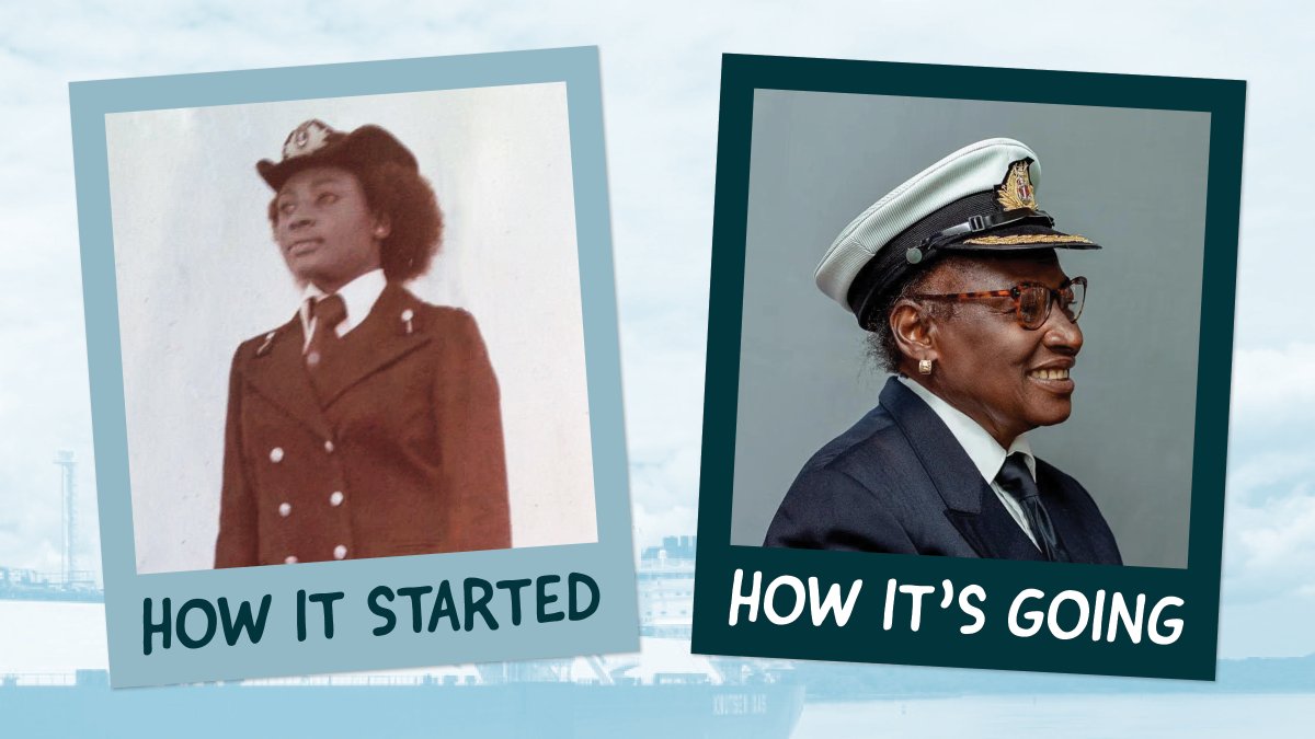 ITFglobalunion's tweet image. We're celebrating #DayoftheSeafarer today by sharing seafarers' voyages. 
This is Capt Catherine Haizel's #SeafaringJourney: from being one of Ghana's first female seafarers, to passing on her wisdom to the next generation.

Share your story: bit.ly/seafarerjourne… #ITFSeafarers