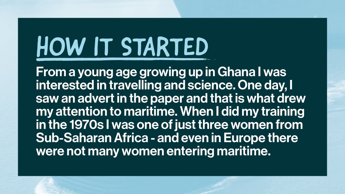 ITFglobalunion's tweet image. We're celebrating #DayoftheSeafarer today by sharing seafarers' voyages. 
This is Capt Catherine Haizel's #SeafaringJourney: from being one of Ghana's first female seafarers, to passing on her wisdom to the next generation.

Share your story: bit.ly/seafarerjourne… #ITFSeafarers