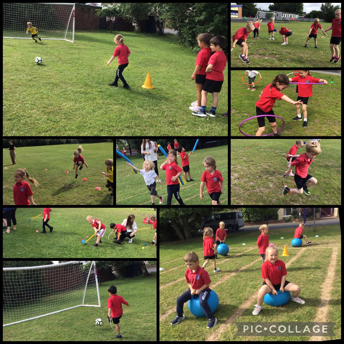 clifton_fs2's tweet photo. Friday Funday. We tried tried javelin, skipping ropes, football, hula hooping, golf and space hoppers! Lots of fun...we loved trying so many new activities at our Friday Funday. @st_clifton @ClassClifton https://t.co/0qAhRqxsjn