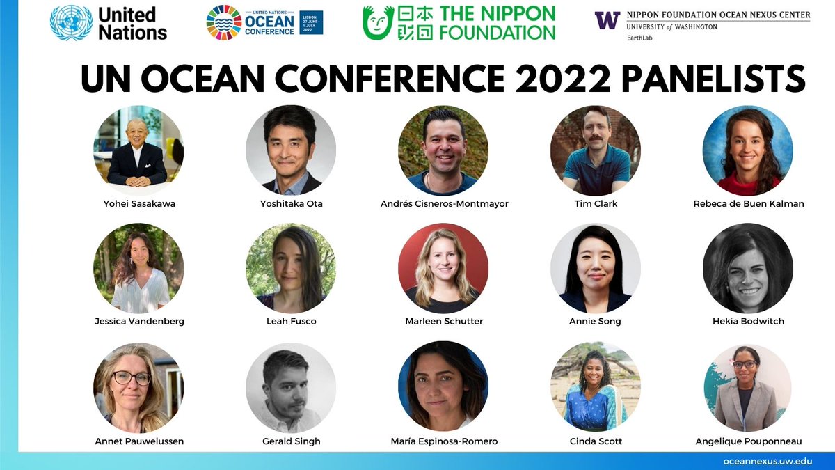 Ocean Nexus (@ocean_nexus) on Twitter photo We at <a href="/ocean_nexus/">Ocean Nexus</a> are excited to present our speakers and panelists for the 2022 UN Ocean Conference.
Join us on Monday, June 27 at 10:00-11:30am PDT!
Register for the event here: bit.ly/UNOceanConfere…
<a href="/UN/">United Nations</a> #UNOC2022 We at <a href="/ocean_nexus/">Ocean Nexus</a> are excited to present our speakers and panelists for the 2022 UN Ocean Conference.
Join us on Monday, June 27 at 10:00-11:30am PDT!
Register for the event here: bit.ly/UNOceanConfere…
<a href="/UN/">United Nations</a> #UNOC2022
