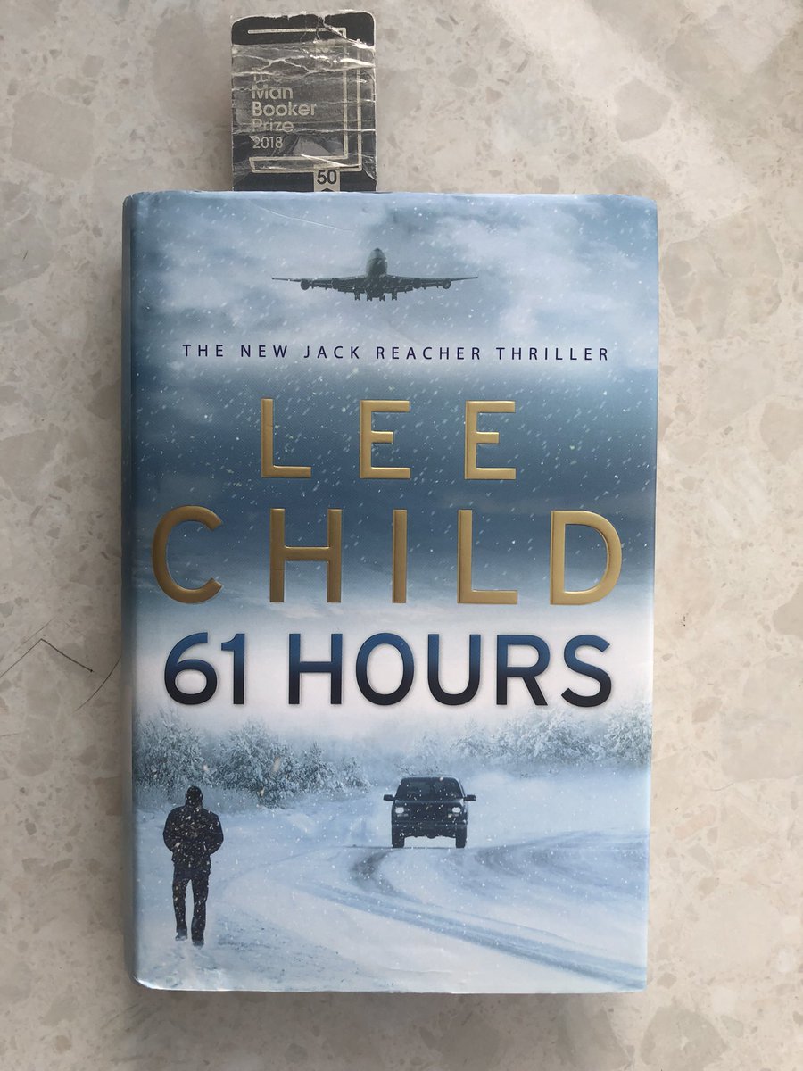 Booker_Man's tweet photo. Really enjoyed #61Hours by @LeeChildReacher in @TransworldBooks which starts with a bus crashing in the snow and ice, and then a police station, then leads on through to two more consecutive books telling about linked events involving #JackReacher and his trials & tribulations. https://t.co/6VGtKpmv2F