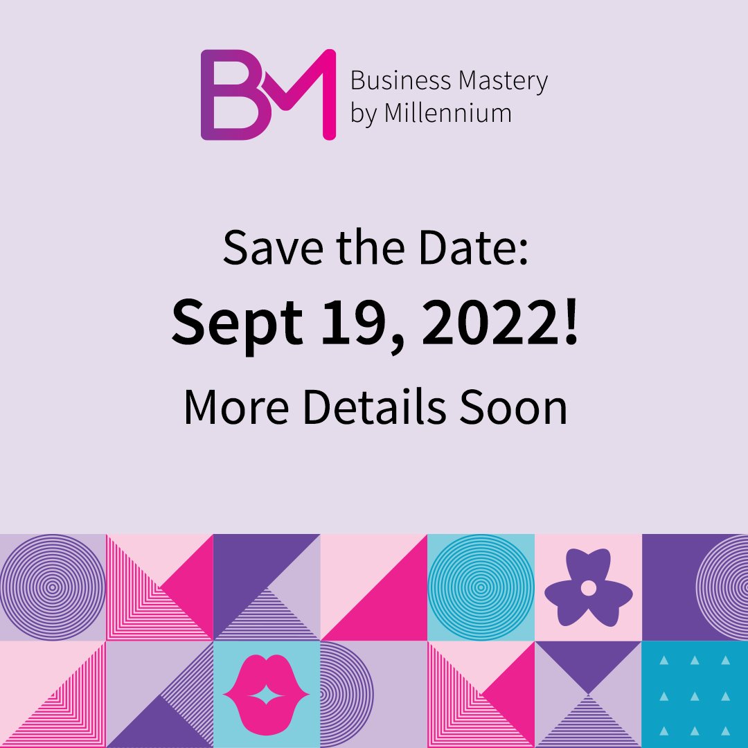 meevomillennium's tweet photo. ๐ฆ๐ฎ๐๐ฒ ๐ง๐ต๐ฒ ๐๐ฎ๐๐ฒ! โจ Business Mastery by Millennium, Live Virtual Event โจ September 19 ๐๐ฒ #SpeakMastery
Sign up to be the first to know when registration opens: https://t.co/qa2EIxTLTb๐คฉ https://t.co/JUG8P0oLV2