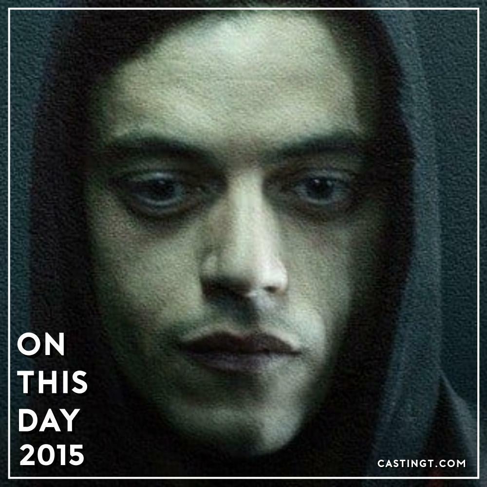 onthisdayofcl's tweet photo. 7 years ago today, the first episode of Mr. Robot was released!

Follow @officialonthisday for updates 

#OnThisDay #CastingTalent #Mr.Robot #RamiMalek #ChristianSlater #PortiaDoubleday #GraceGummer #CarlyChaikin #SunitaMani #JeremyHolm #MichaelCristofer #2015 https://t.co/Vd6TfImww9