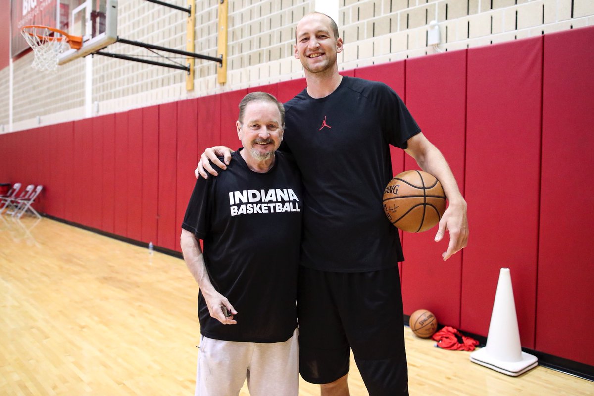 A guy who is known to be handsome and ⁦@CodyZeller⁩ pose for a photo today.