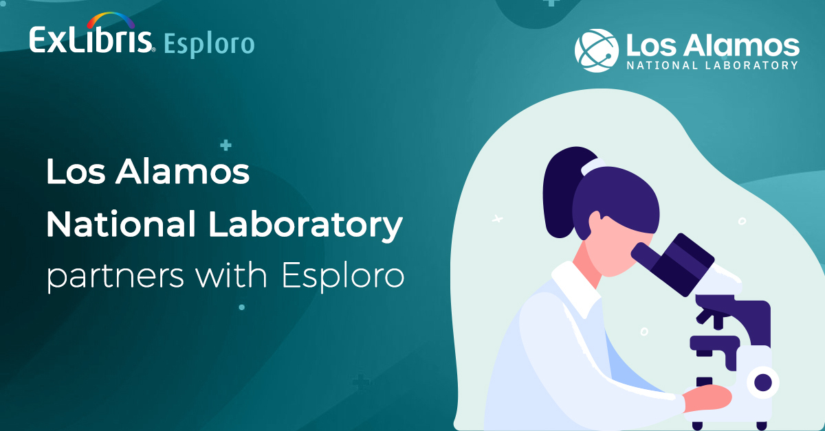 lib_buzz's tweet photo. EXLresearch: Esploro preserves and provides access to the research and creative output of Los Alamos National Laboratory's faculty, students and staff. 

Find out more about @LosAlamosNatLab and how Esploro is helping their research shine>  
… https://t.co/F7CI83HxDd