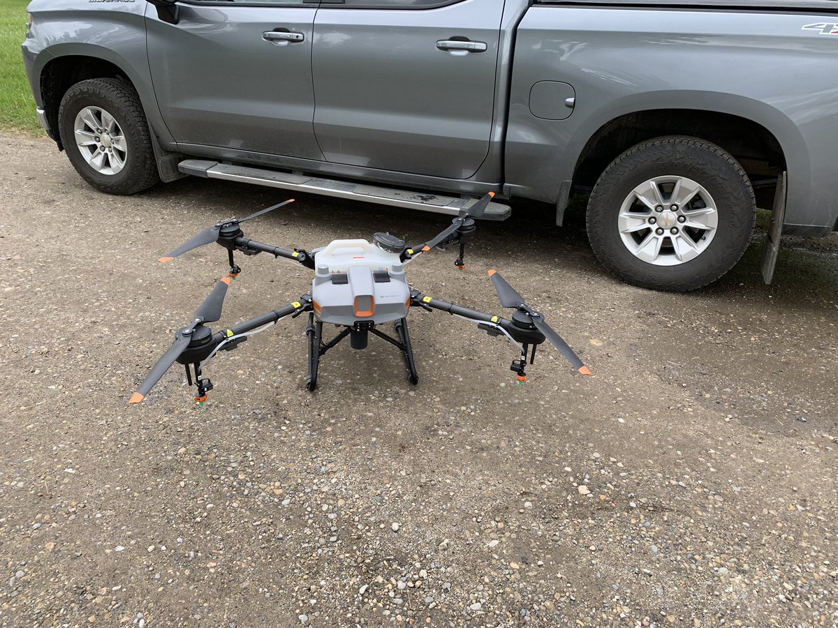 New Drone who dis? This summer <a href="/Bayer4CropsCA/">Crop Science Canada</a>  I get to do some drone applications to enable the use of our products.   Let’s have some fun and name this drone. What’s your suggestions?  Ill send some Prosaro PRO swag to whoever  suggests the name that gets chosen.
