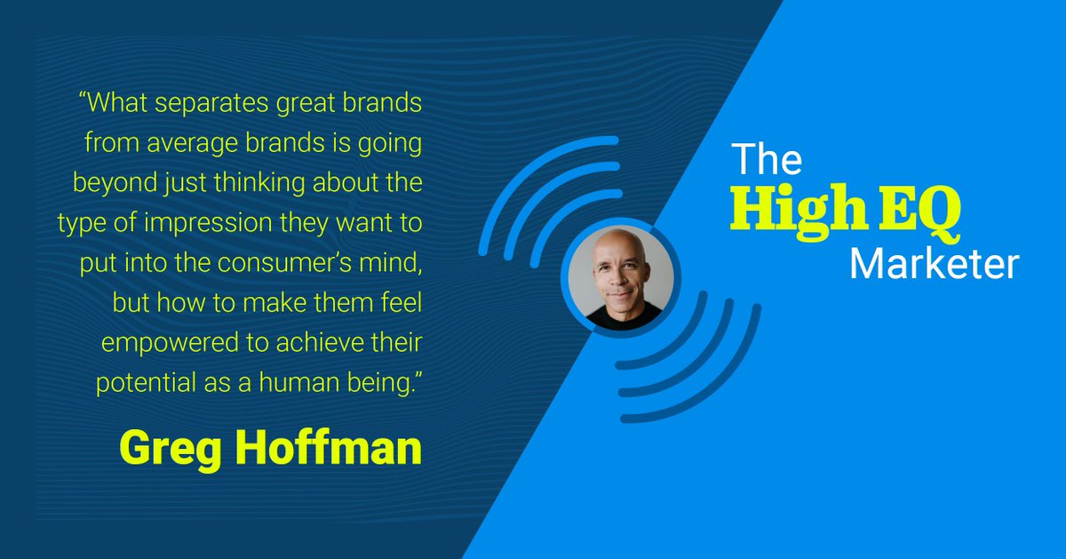 How do you make your customers feel? 

Learn how Greg Hoffman, former Nike CMO approaches branding and marketing today.  
ow.ly/7Zp450JH36V