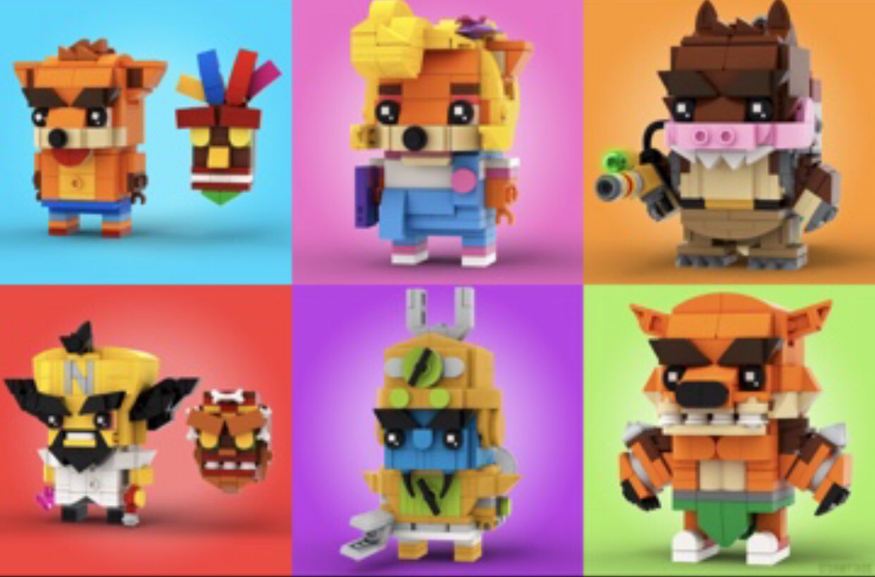 Crash bandicoot online lego minifigure