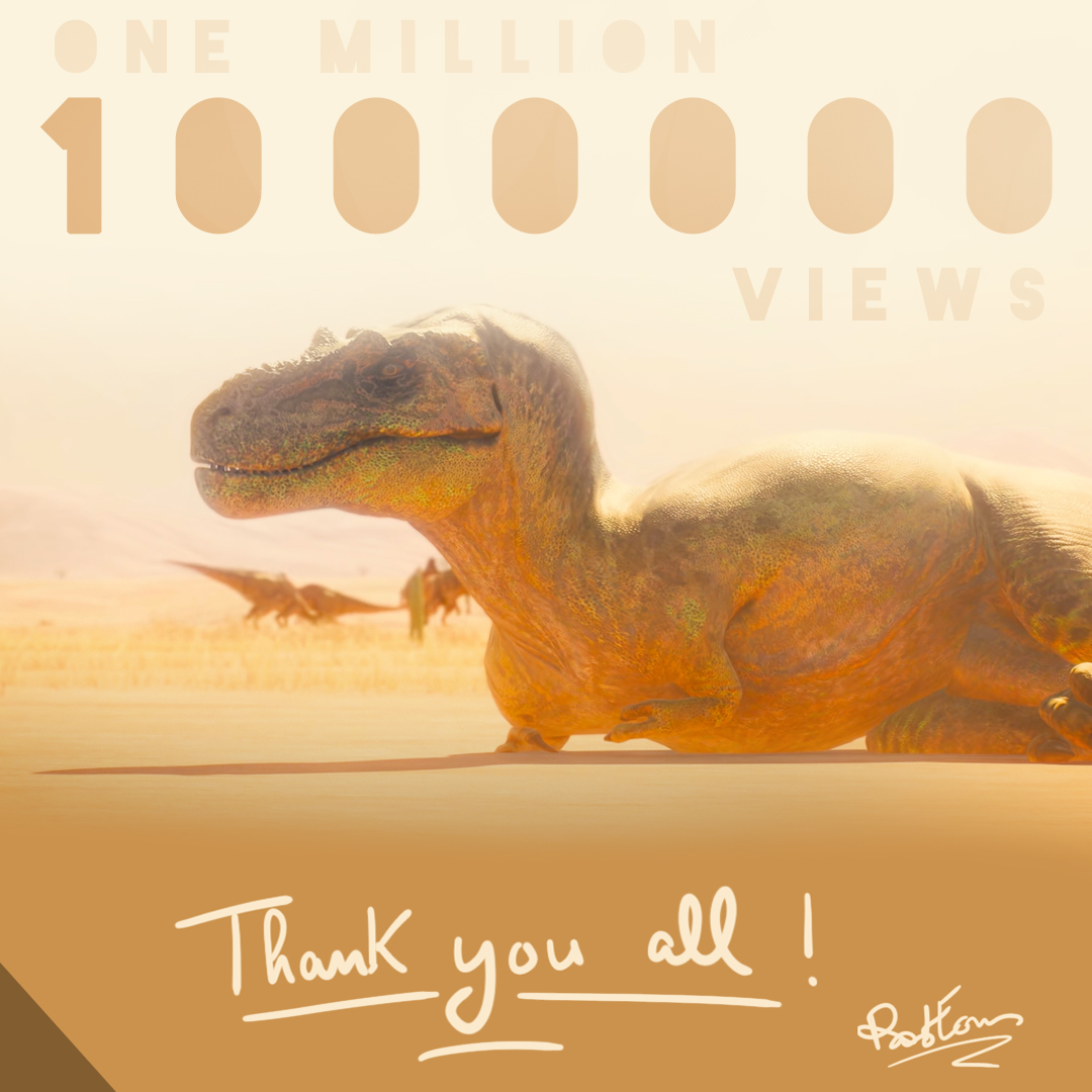 PastEons's tweet photo. The 1st chapter of the 2nd season has now reached the million of views. Thank you so much everyone! ❤️🔥🦖 https://t.co/XGR7LAVacD