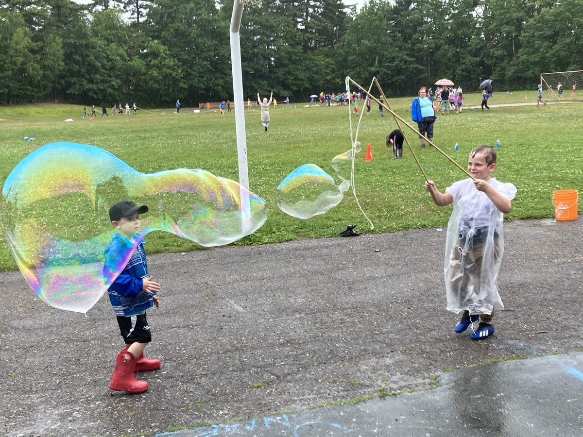 NMES_NS's tweet photo. Rain can’t stop this parade! 💦 NMES 2022 Field Day was a soaking grand time!!! Water makes us stronger! 😉 https://t.co/rMQYAjShdd