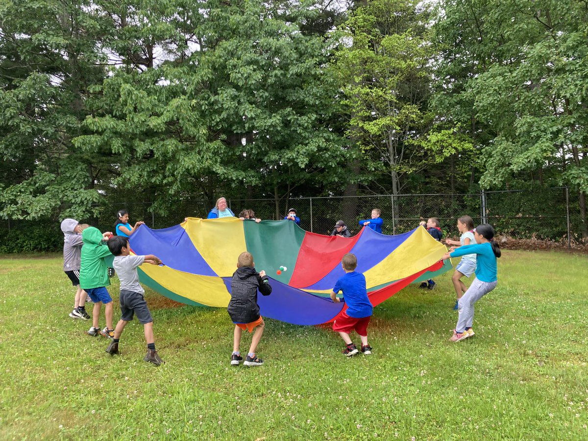 NMES_NS's tweet photo. Rain can’t stop this parade! 💦 NMES 2022 Field Day was a soaking grand time!!! Water makes us stronger! 😉 https://t.co/rMQYAjShdd