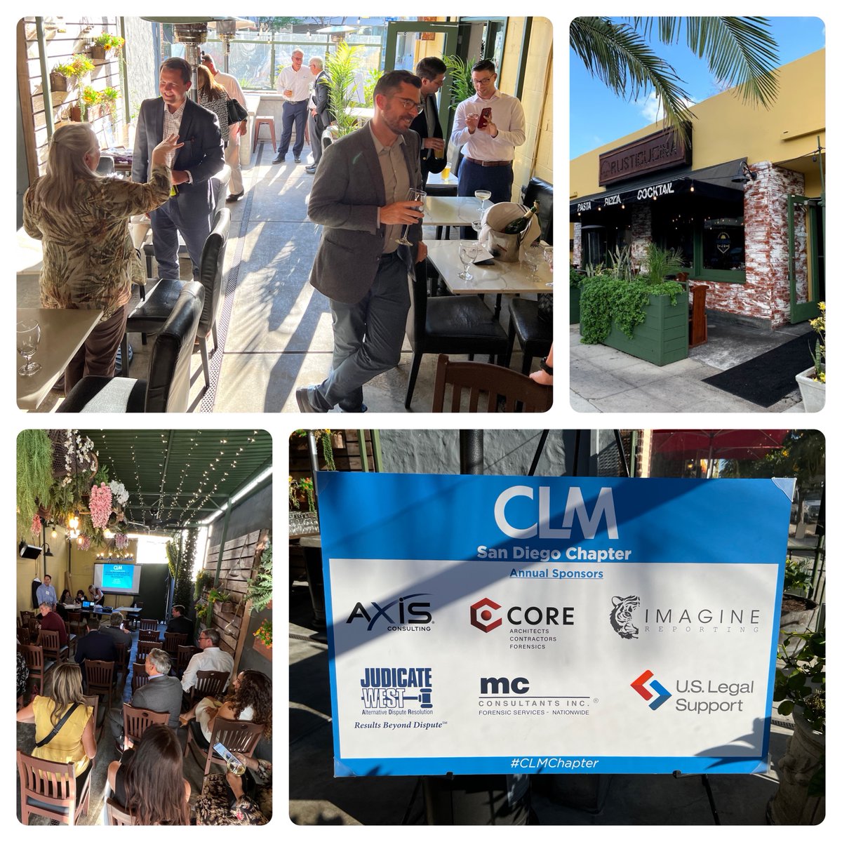 mccforensics's tweet photo. MC Consultants sponsored last night’s @TheCLMalliance SD Chapter Presentation & Networking Event @RustiCucina restaurant. Thanks to Barbara Laskaris, Mary Parme, Tami Vail & Larry Letofsky for their Presentation on Conflicts of Interest in the Tripartite Relationship. #CLMChapter https://t.co/IOmLCMibSF