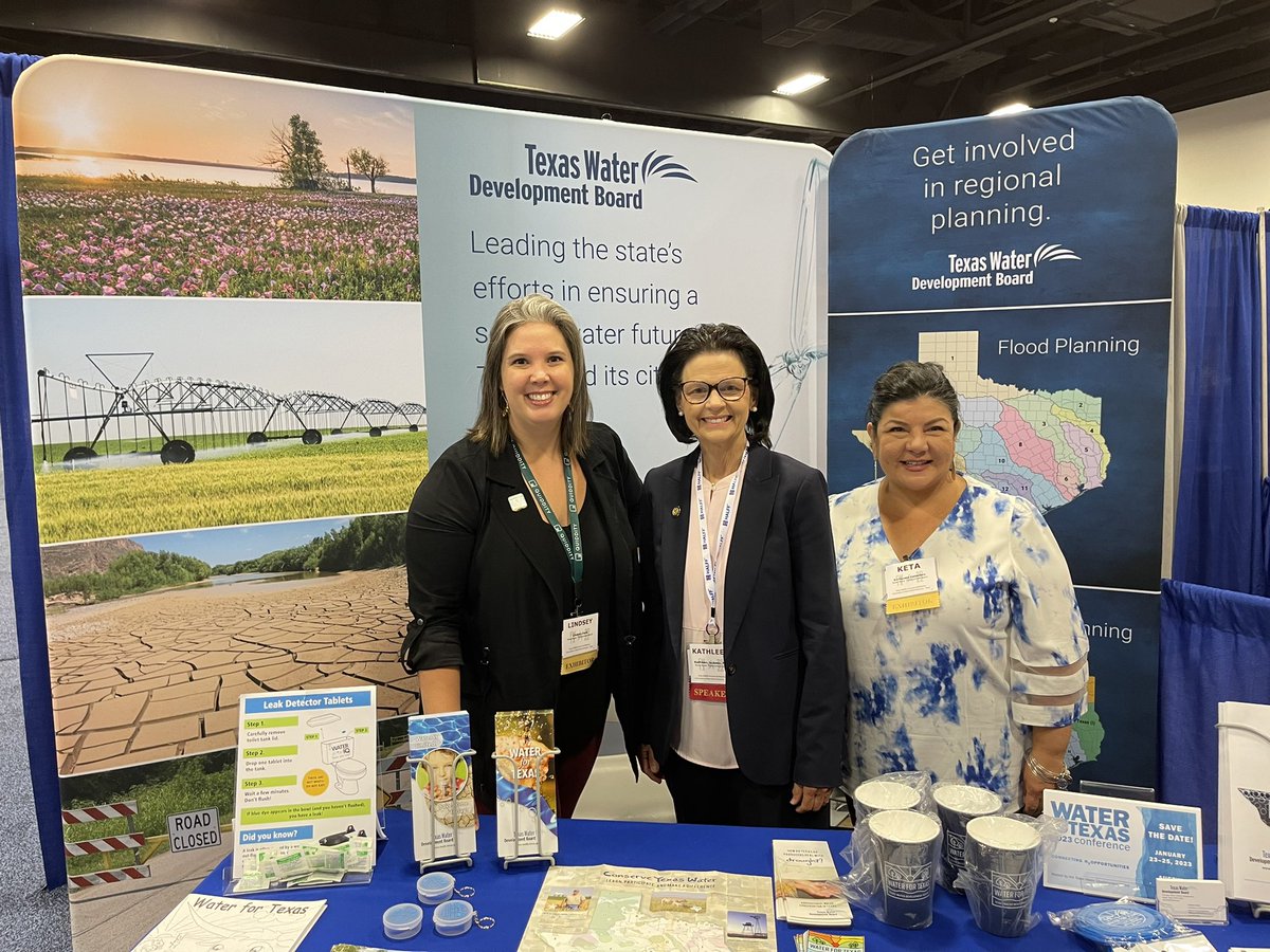 KJackson_TX's tweet photo. If you’re attending the Association of Water Board Directors Annual Conference in Fort Worth, stop by booth #111 to learn more about @twdb! #txwater https://t.co/Zxl2hq97Hb