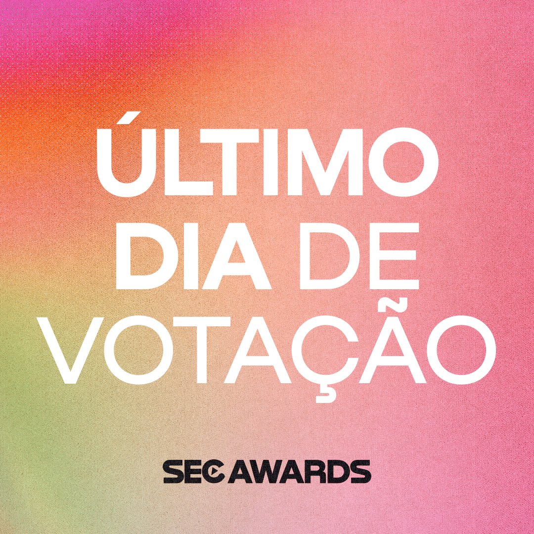 secawards's tweet photo. Último dia de votação do #SECAwards 2022.

Será que conseguimos mil votos nesse tweet? 🔥
Aproveite para votar! https://t.co/y0Bm3bRGX1