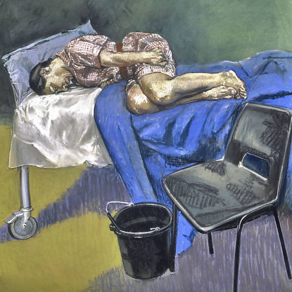 PedrolcFreitas's tweet photo. One of Paula Rego's pictures on abortion painted in 1998, the year of the first referendum on abortion rights in Portugal. https://t.co/uKV5Zk5Nw7
