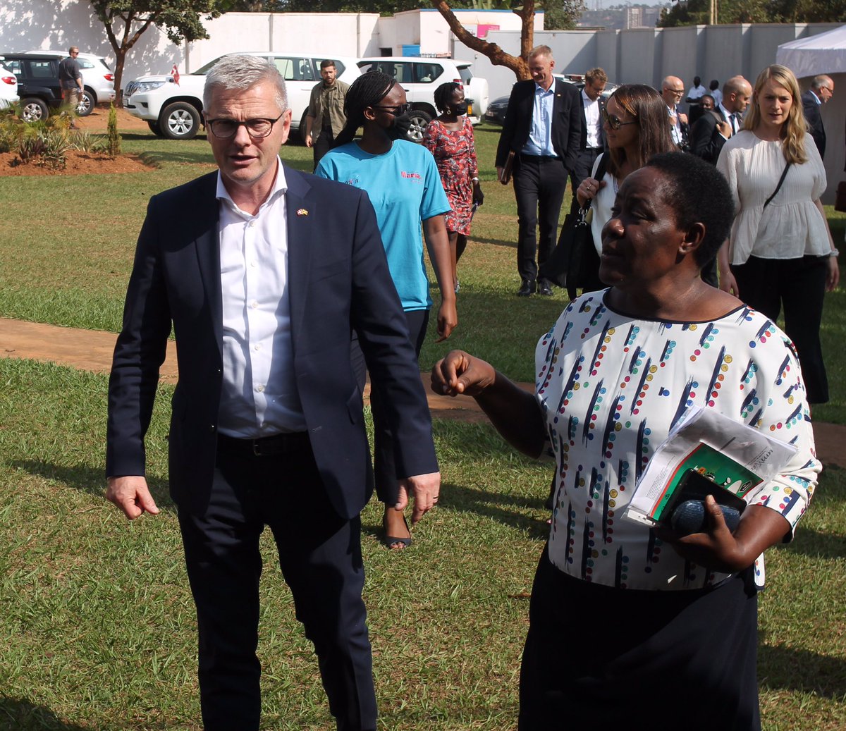 UMWAandMamaFM's tweet photo. We were Honored to have the Danish Minister for Development Cooperation, Flemming Møller Mortensen together with the Danish Ambassador to Uganda and his team Visit Uganda Media Women’s Association and Mama Fm. https://t.co/XhcdwOe8Nd