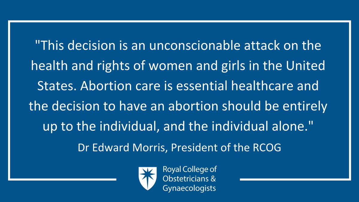 We have joined over 100 global healthcare organisations including @FSRH_uk, @FIGOHQ and @ACOG in condemning the decision by the US Supreme Court. Find out more: fal.cn/3pJtw View the joint statement: fal.cn/3pJtv #RoeVsWade