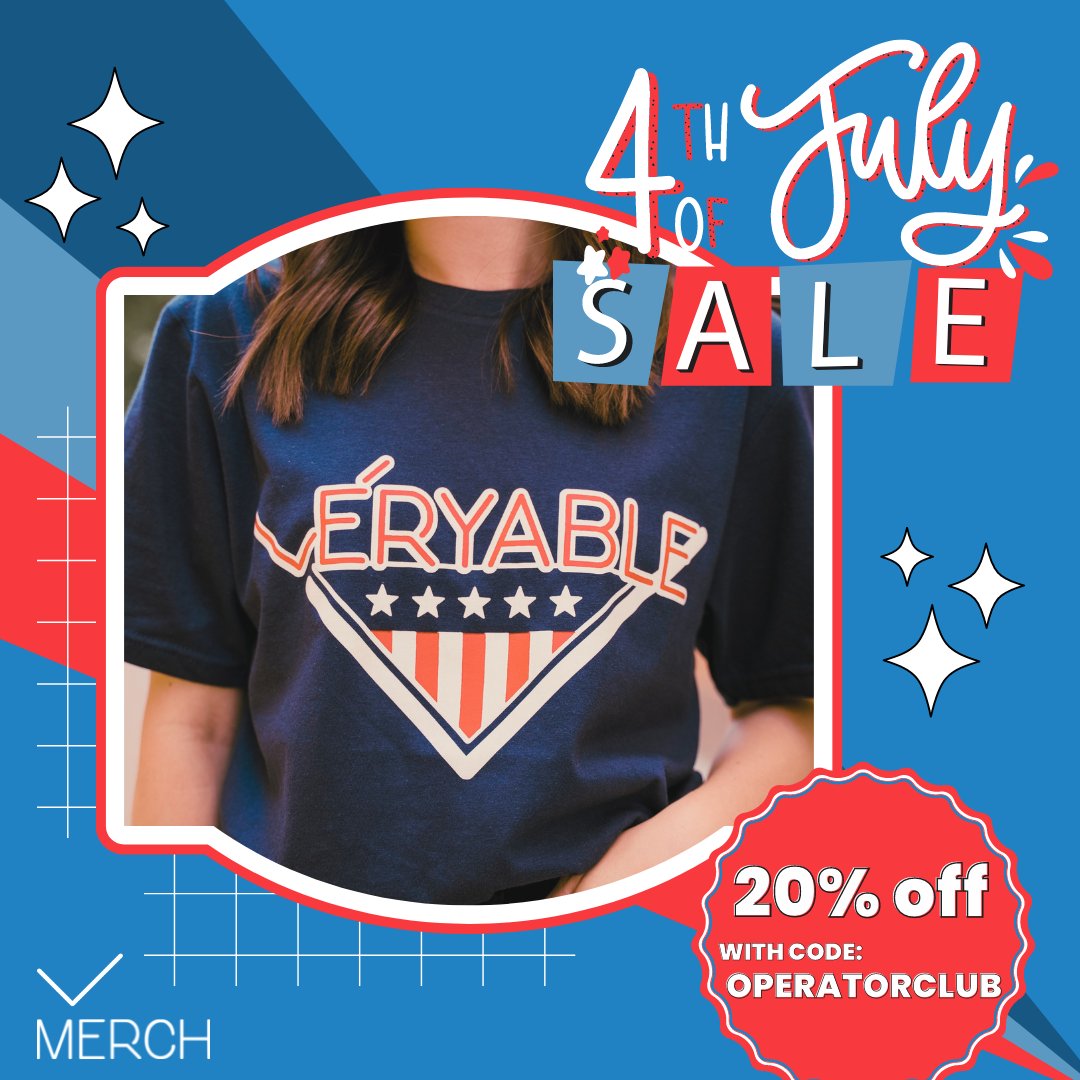 🚨 NEW 4TH OF JULY MERCH 🚨

The Merch Store just got hit with a whole new tee for 4th of July! 👕🇺🇸 Sport your American pride. We have a limited amount, so order fast 💨 and don't forget to use your Operator code for a 20% off discount 😉💰

Shop now: bit.ly/3HKrxzY!