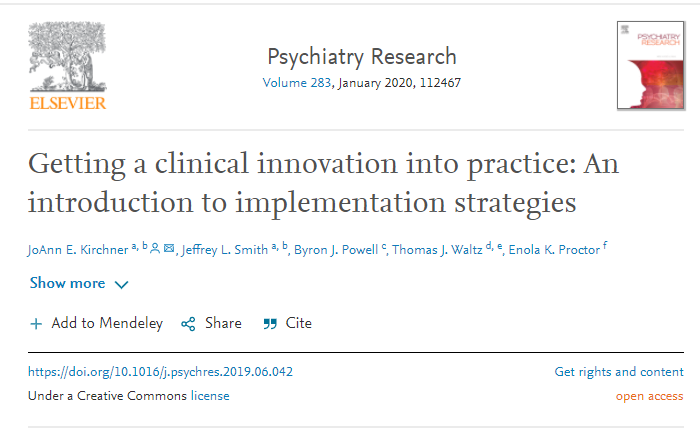 TCI_ca's tweet photo. This paper introduces the concept of the HOW (i.e., implementation strategies) – one of the essential components of an intervention.

▶️Relevant for #ImpSci and #ImpPractice as we all try to improve the uptake of interventions (i.e., WHAT/ the thing). https://t.co/VM5sonP5PN