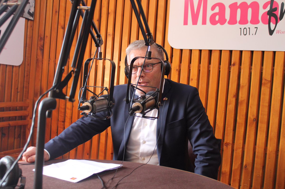 The Minister was also live On @mama_fm1017 where he discussed Denmark’s commitment and continued support towards improving lives of Marginalized people in society as one of the country’s strategic plan. Thank you Denmark.