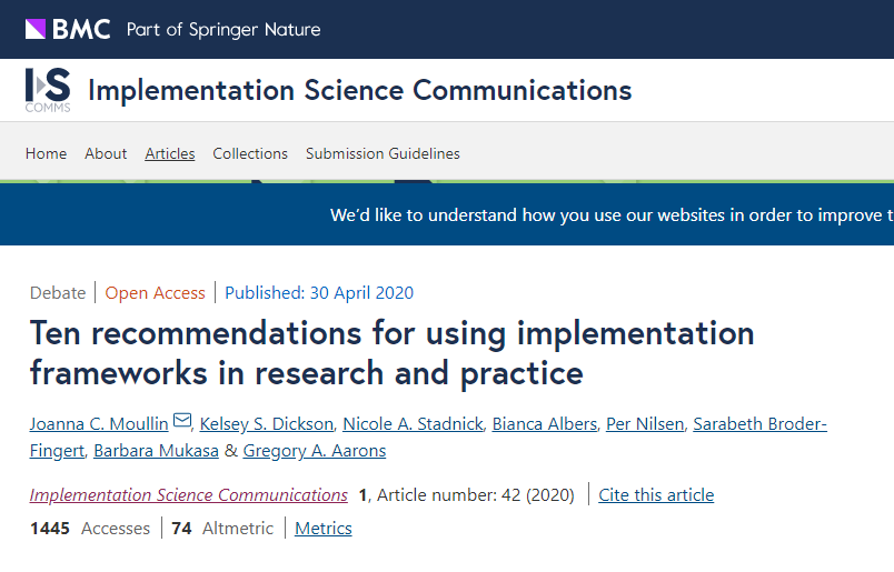 The Center for Implementation tweet media
