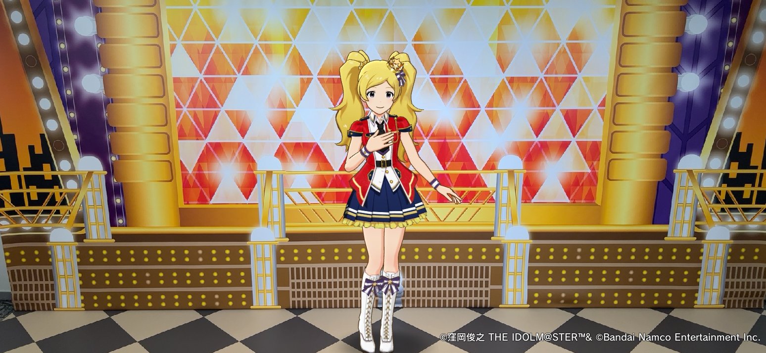 ミリオンライブ シアターデイズ 公式 本日から開催中の ミリシタ5周年記念展 内の グラビアスタジオゾーンでも 実写 背景 モードでの 撮影ができますよ グラビアスタジオで記念撮影 T Co O7ukq3k6np Twitter