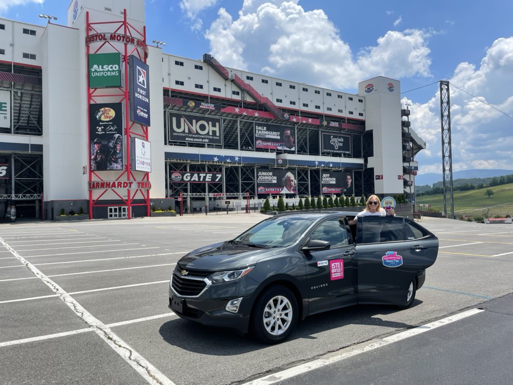 The Inclusive 365 team getting ready to run a few laps in the rental car at the Bristol Motor Speedway #InclusiveRoadToISTE https://t.co/0Sm3lrI3XD