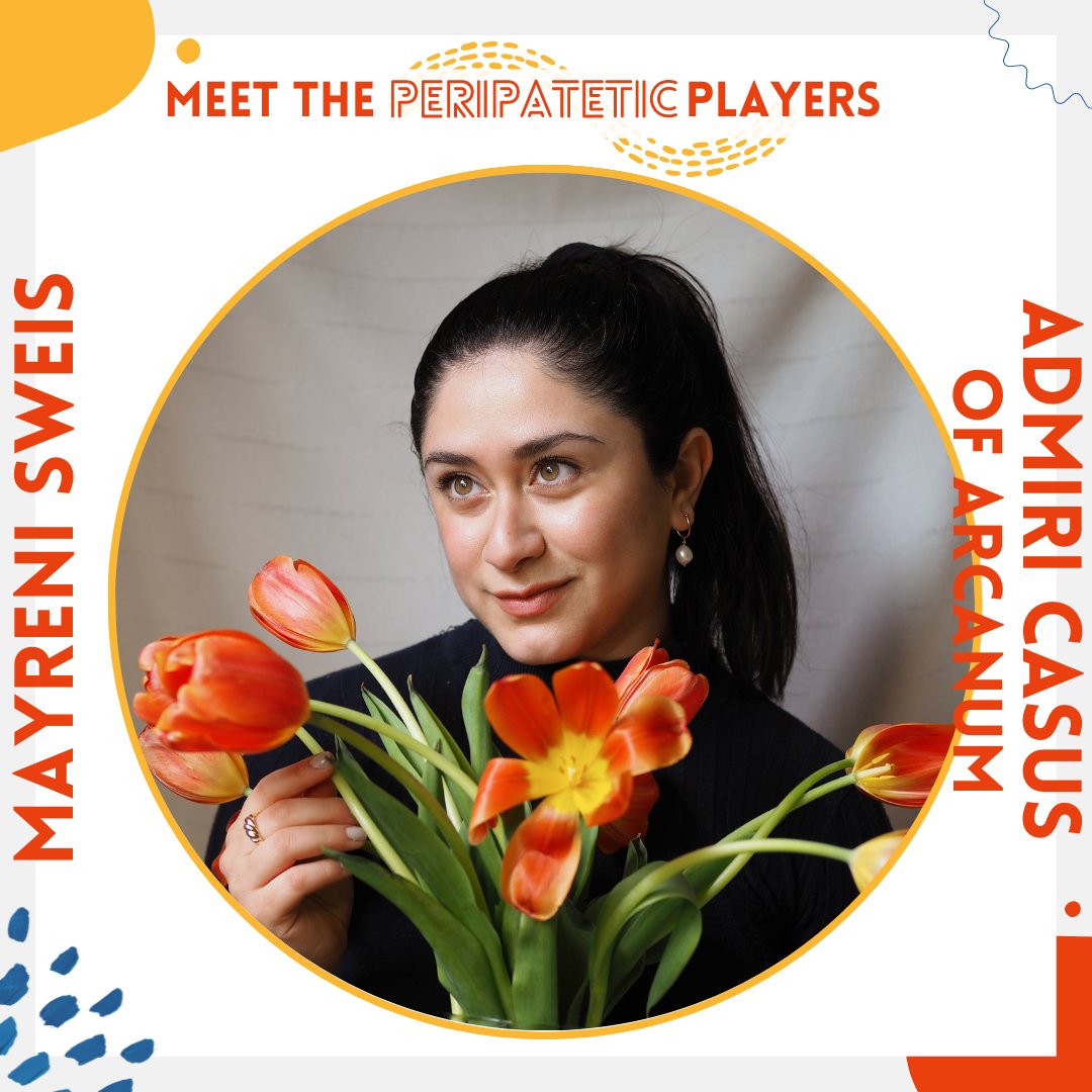 PeripateticPlay's tweet photo. Meet the Peripatetic Players - introducing Mayreni! ⁠
I enjoy traveling, dark chocolate, cheese, hiking, reading, museums, film &amp; lots of movie references. Avocados are a must.
I hope that audiences will find connection, solace, &amp; joy with our version of Tolkien’s epic story! ⁠ https://t.co/bp8fCiIWjk