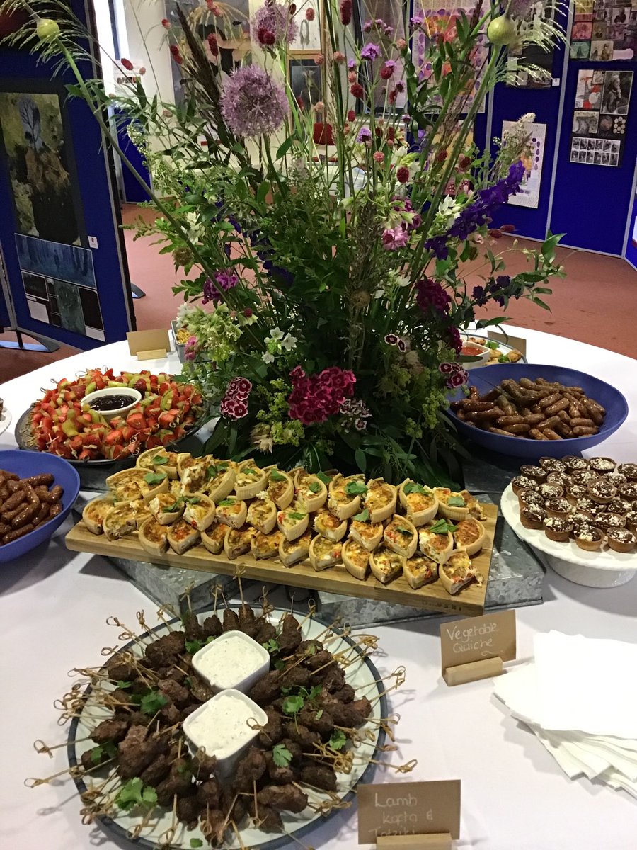 Great food from the kitchen for the summer art exhibition! ⁦@HolroydHowe⁩