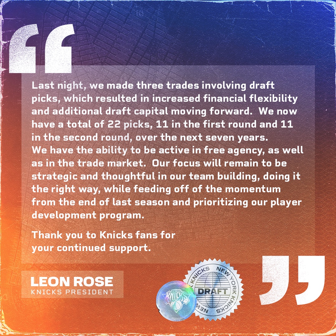 NEW YORK KNICKS on Twitter: