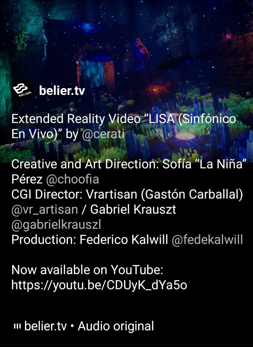 #cerati
#sonograficaargentina
#gabrielkrausz
Extended Reality Video "Lisa" (Sinfonico en vivo) by <a href="/cerati/">Gustavo Cerati</a>