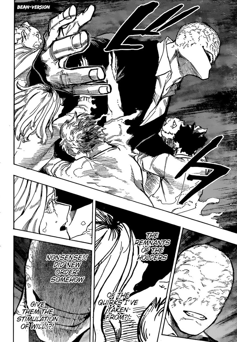 UniversallyCAPE's tweet photo. I think that vestige that AFO was eating in the previous chapter was the essence of Eri. #MHA355 #MHA356 #MHA357 #MHASpoilers https://t.co/1GsDHcwXU6