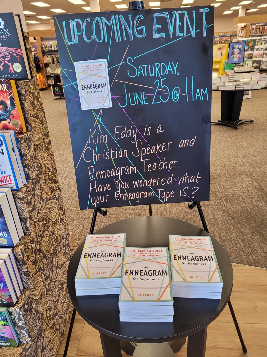 We can't wait for tomorrow ,@christianenneagram.coach 
Have you been curious about this? Come in tomorrow at 11am and talk to an expert! #BNArrowhead #storeevents #kimeddy #enneagram