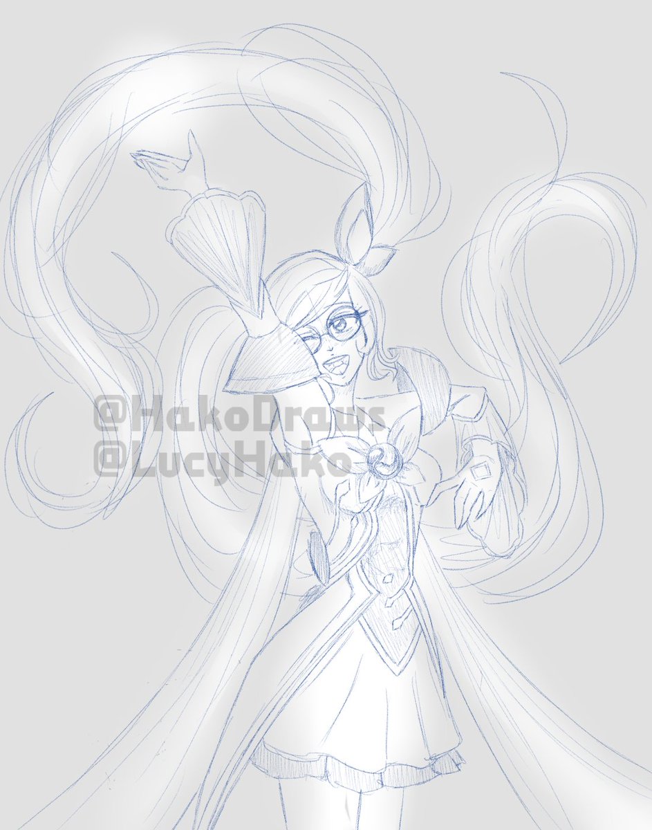 HakoDraws's tweet photo. I... couldn't resist draw Star Guardian Sona, you know... she's SOO freaking gorgeus! ❤️❤️ Soraka &amp; Sona Star Guardian are my favs U///U

#WIP #sketch #LeagueOfLegendsFanArt #StarGuardian #Sona #Leagueoflegends https://t.co/xMla9Q8rK3