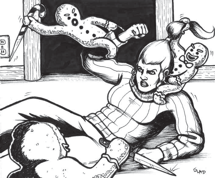 chillcryptworld's tweet photo. Love the work of @BrianGladThomas in Cryptworld's "Burial Plots" adventure book! #penandink #horrorart #cryptworld #christmashorror https://t.co/3TWFgdB9z8