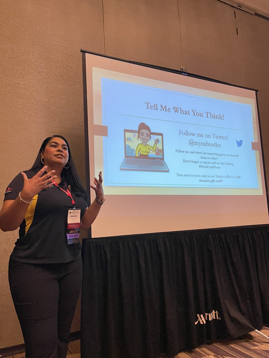 Cheering on @reynahustles and her @TheParkMS admin team who are presenting today at the @MGForumSTW National Schools to Watch conference! Get it, ladies—show that #HustleAndHeart!! #STW2022