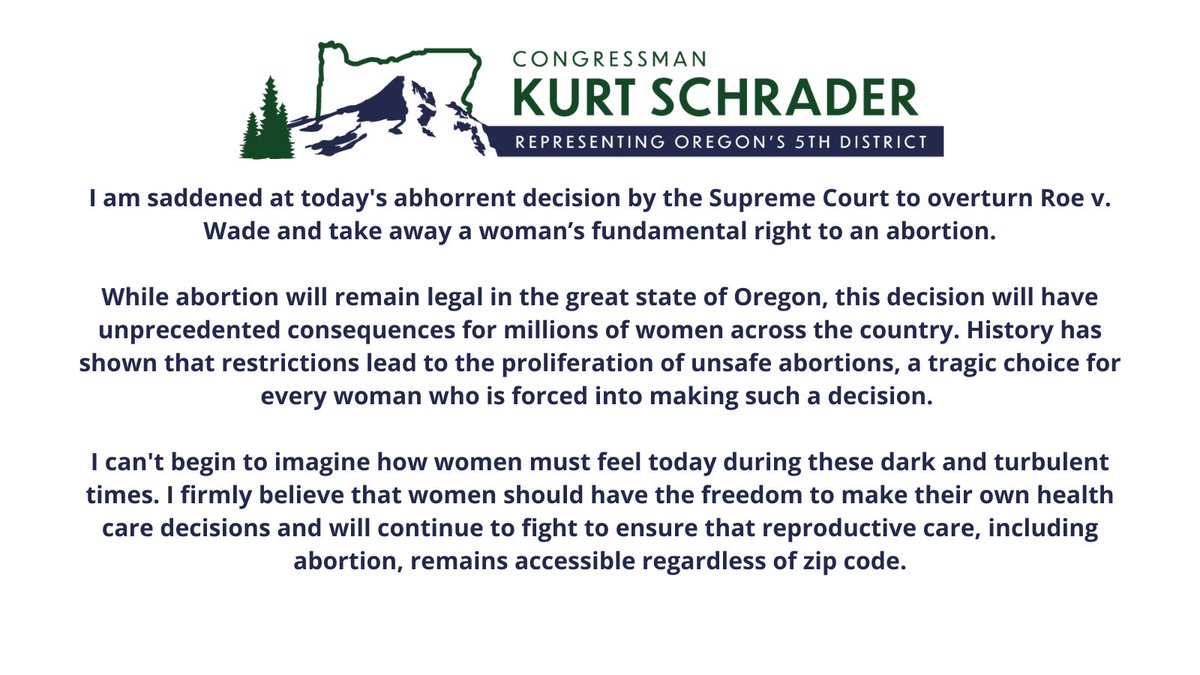 My statement on the Supreme Court’s decision to overturn Roe v. Wade: