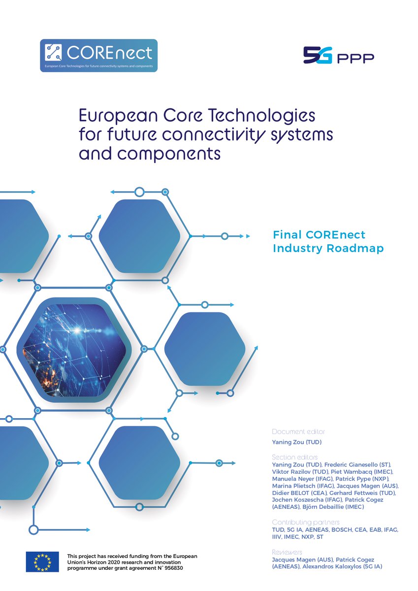After almost two years of continuous efforts, with the participation of 100+ top technical experts from 50+ organisations from both telecom and microelectronics industries across Europe, the COREnect final industry #roadmap finally arrives!! 
Download it! lnkd.in/eUsM42iN