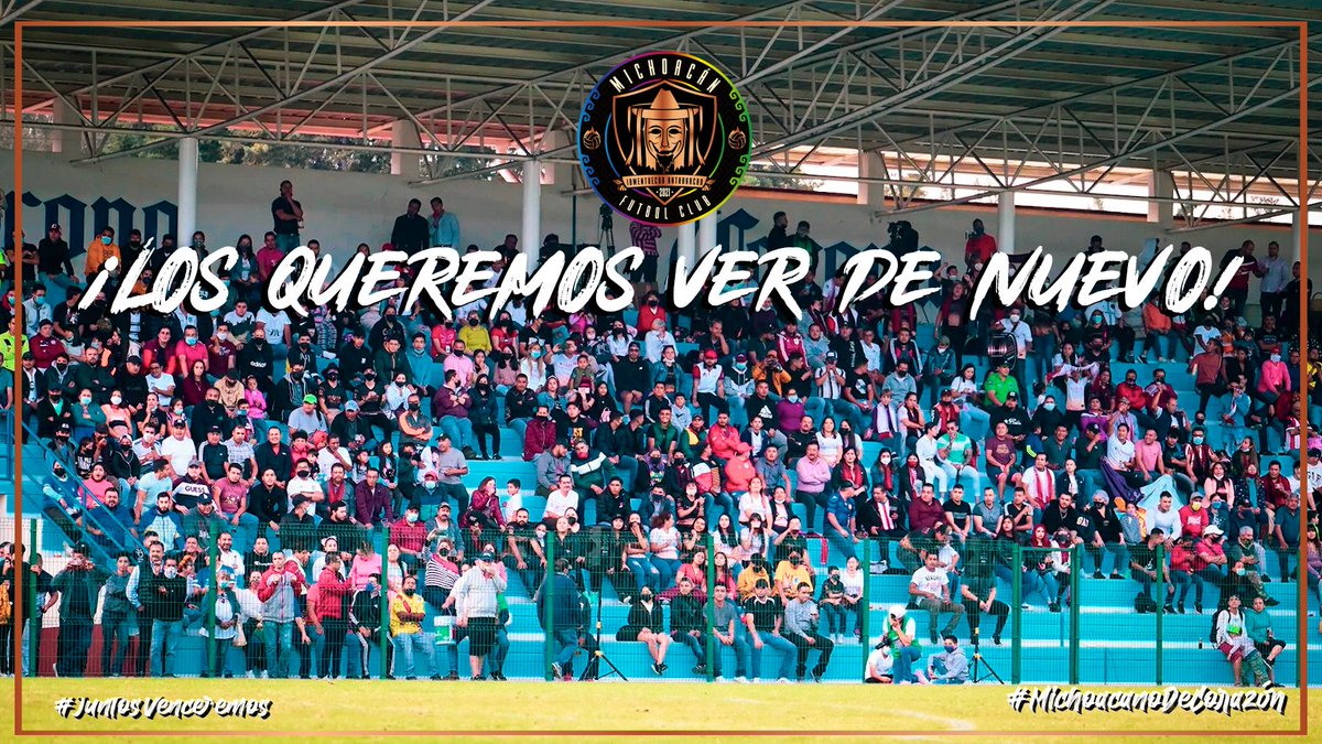 ¡Estamos contando los días para volver a verlos! 🖤🧡

Gracias por su apoyo, trabajamos para que la próxima temporada en la <a href="/LigaTDP/">Liga TDP</a> los llenemos de orgullo. 

¡Michoacán siempre será nuestra casa! 🏟️⚽

 #MichoacanoDeCorazón #JuntosVenceremos