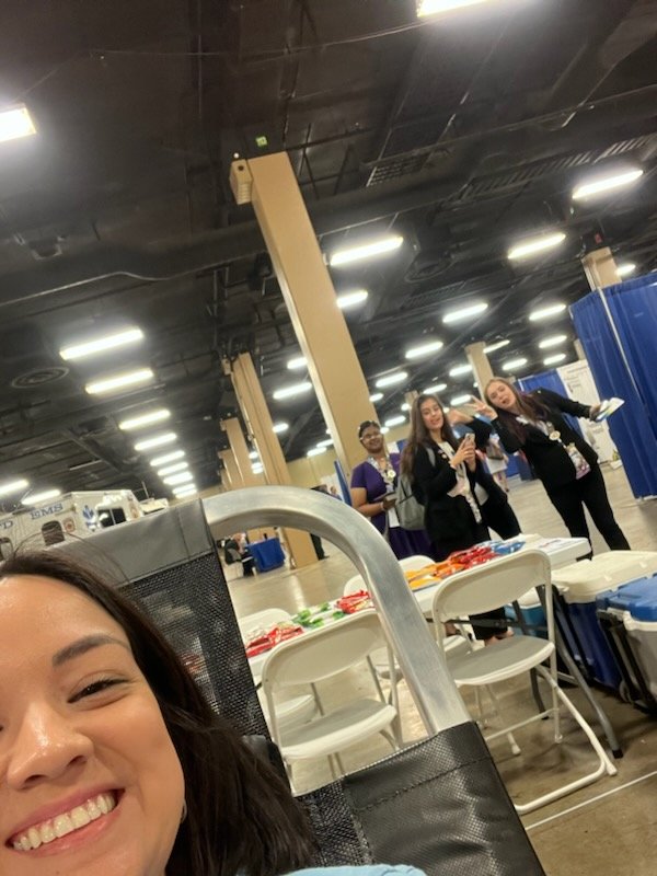 BH_HOSA's tweet photo. HOSA ILC Blood Drive. Way to lead the way Ms. Ramirez showing the importance of donating blood. #HOSAILC https://t.co/SEHvcvVvjz