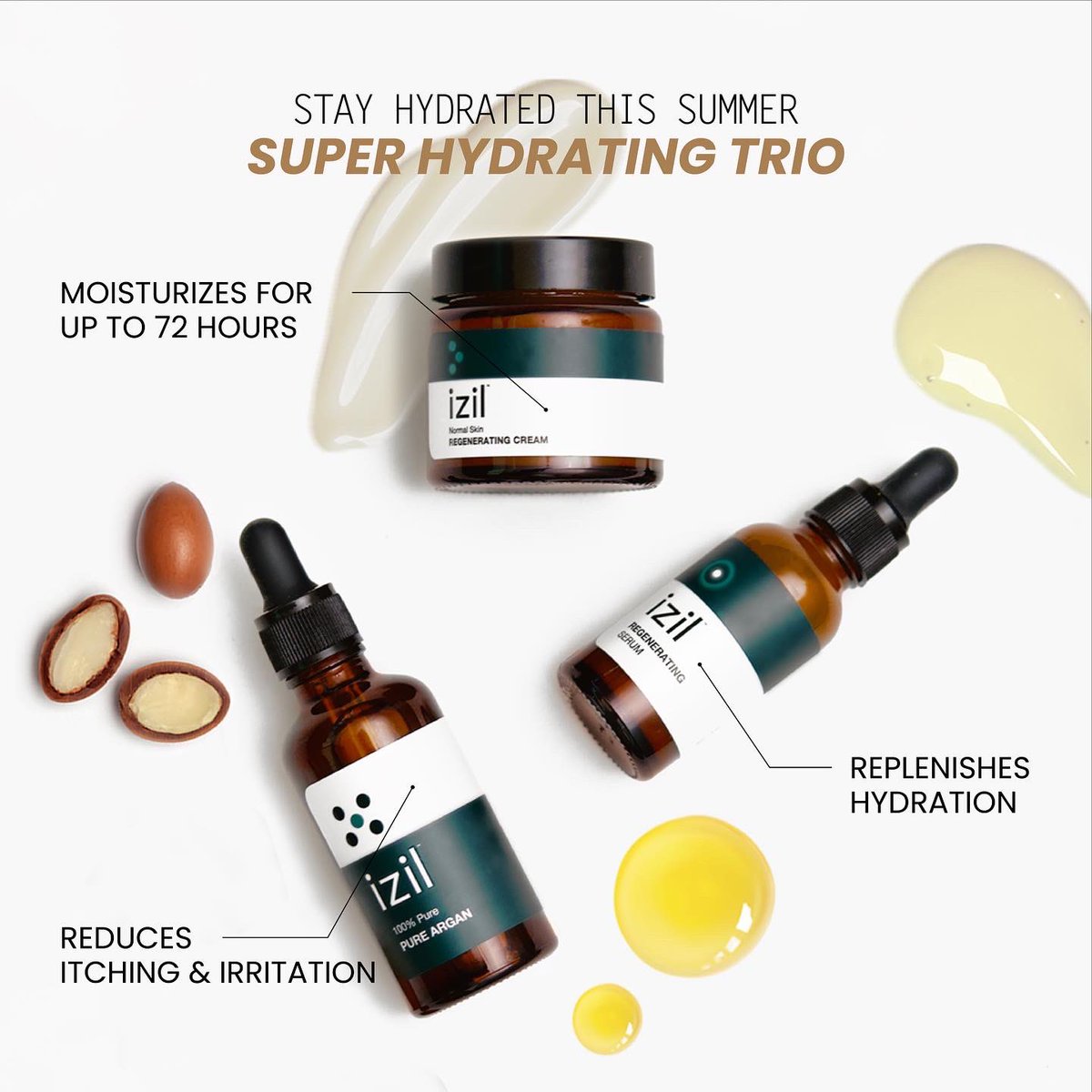 تغلب على الحرارة هذا الصيف مع ثلاثي الترطيب و التجديد وحافظ على بشرتك وجعلها منتعشة ومشرقة طوال الصيف 💦

Beat the heat this summer with the super hydrating trio and keep your skin fresh and dewy all summer long 💦

#izil #izilbeauty #skincare #skinroutine #skincareproducts #skin