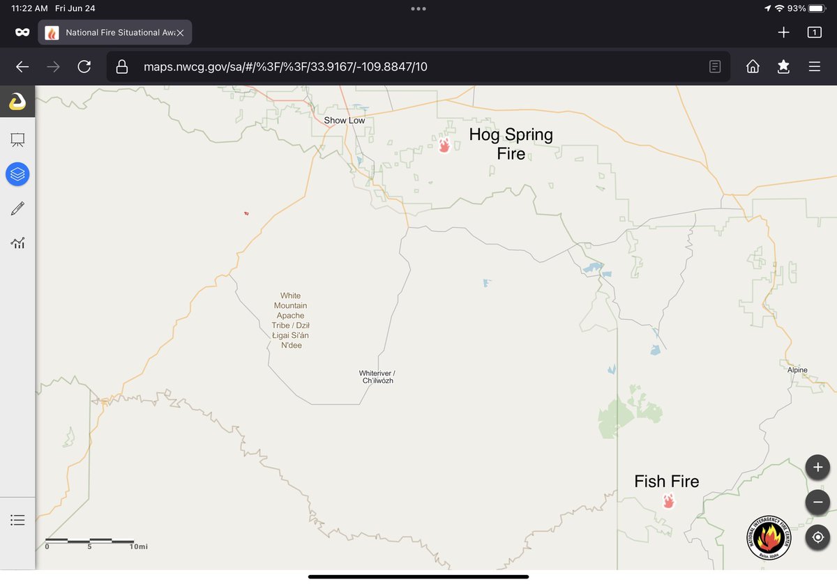 RSFireNerd's tweet photo. ๐ฅ Large Arizona #wildfires from the NIFC EGP (Intterra):
https://t.co/XwFZLtlc8W
Incident: Acres, % Contained
- #HaywireFire: 5575, 70%
- #PipelineFire: 26532, 85%
- #CrooksFire: 9402, 96%
- #HogSpringFire: 461, 49%
- #FishFire: 3704, 50%
- #RaspberryFire: 413, 90%
#AZfire https://t.co/y4m4pUUcrP